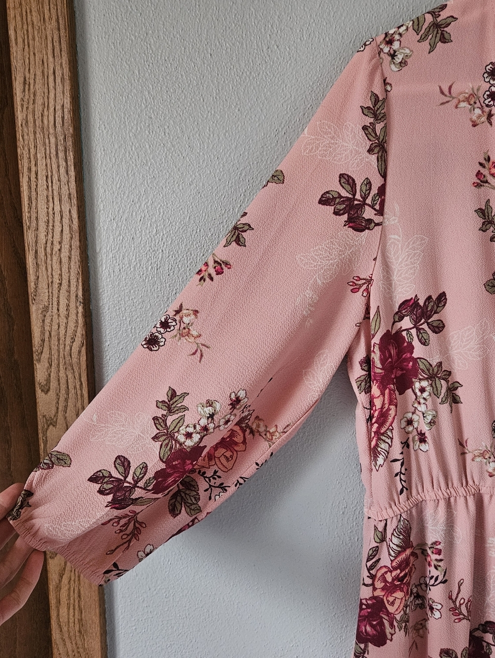 Rue21 Pink Floral Wrap Jumpsuit - Picture 2 of 13